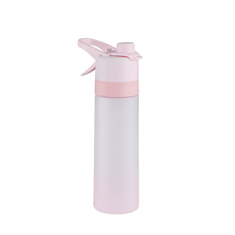 Misting Stainless Steel Water Bottle with Spray Trigger Flip-Top Spout for Sports Fitness