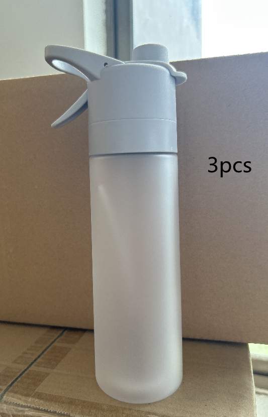 Misting Stainless Steel Water Bottle with Spray Trigger Flip-Top Spout for Sports Fitness
