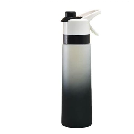 Misting Stainless Steel Water Bottle with Spray Trigger Flip-Top Spout for Sports Fitness