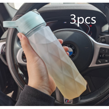 Misting Stainless Steel Water Bottle with Spray Trigger Flip-Top Spout for Sports Fitness