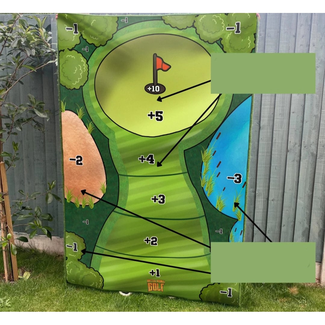 Golf Chipping Game Set with Sticky Target Mat and Balls for Indoor Outdoor Practice