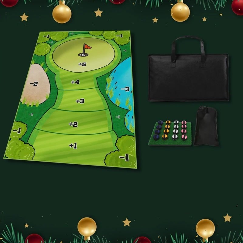 Golf Chipping Game Set with Sticky Target Mat and Balls for Indoor Outdoor Practice