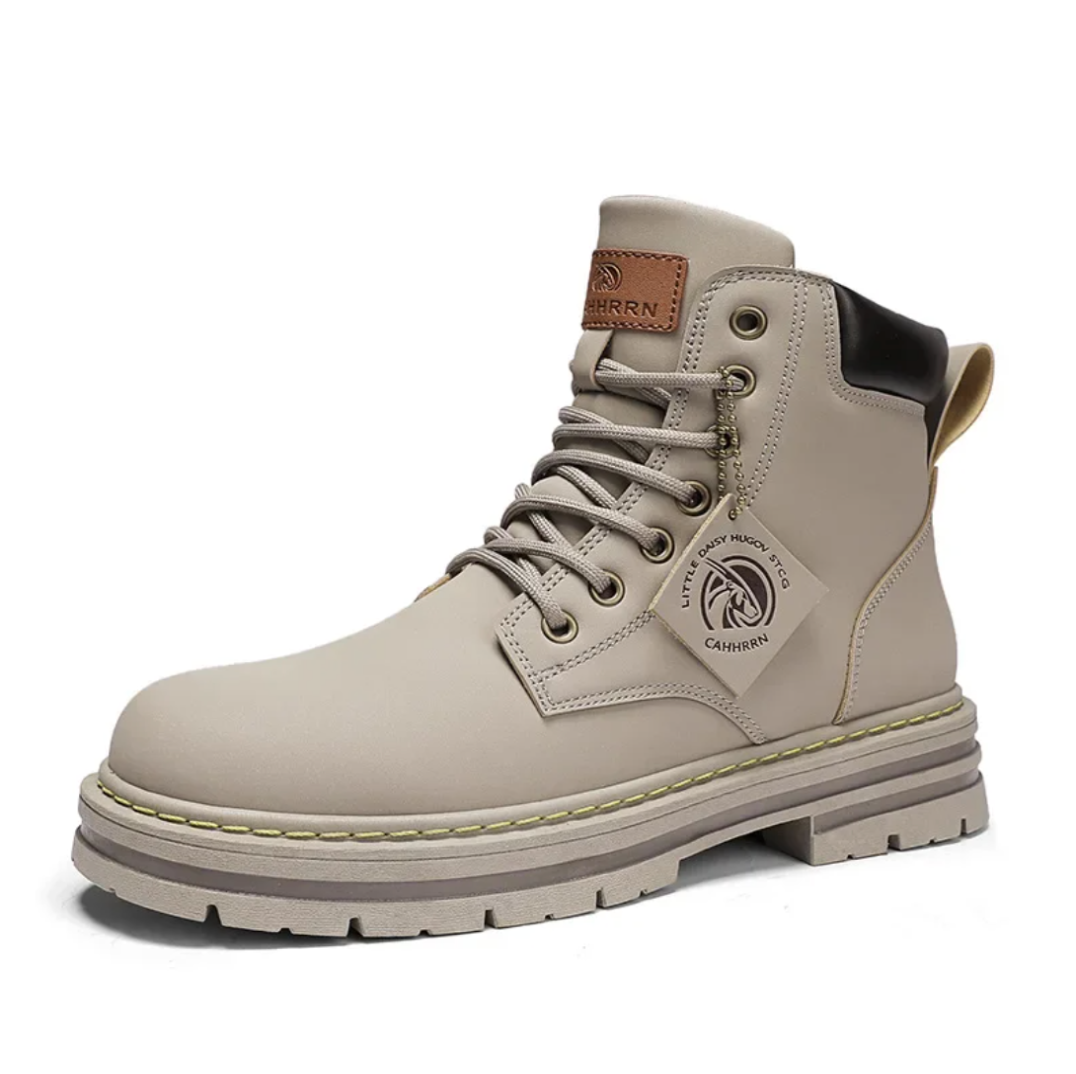 Ezra | Men's Leather Work Boots High Top Lace Up