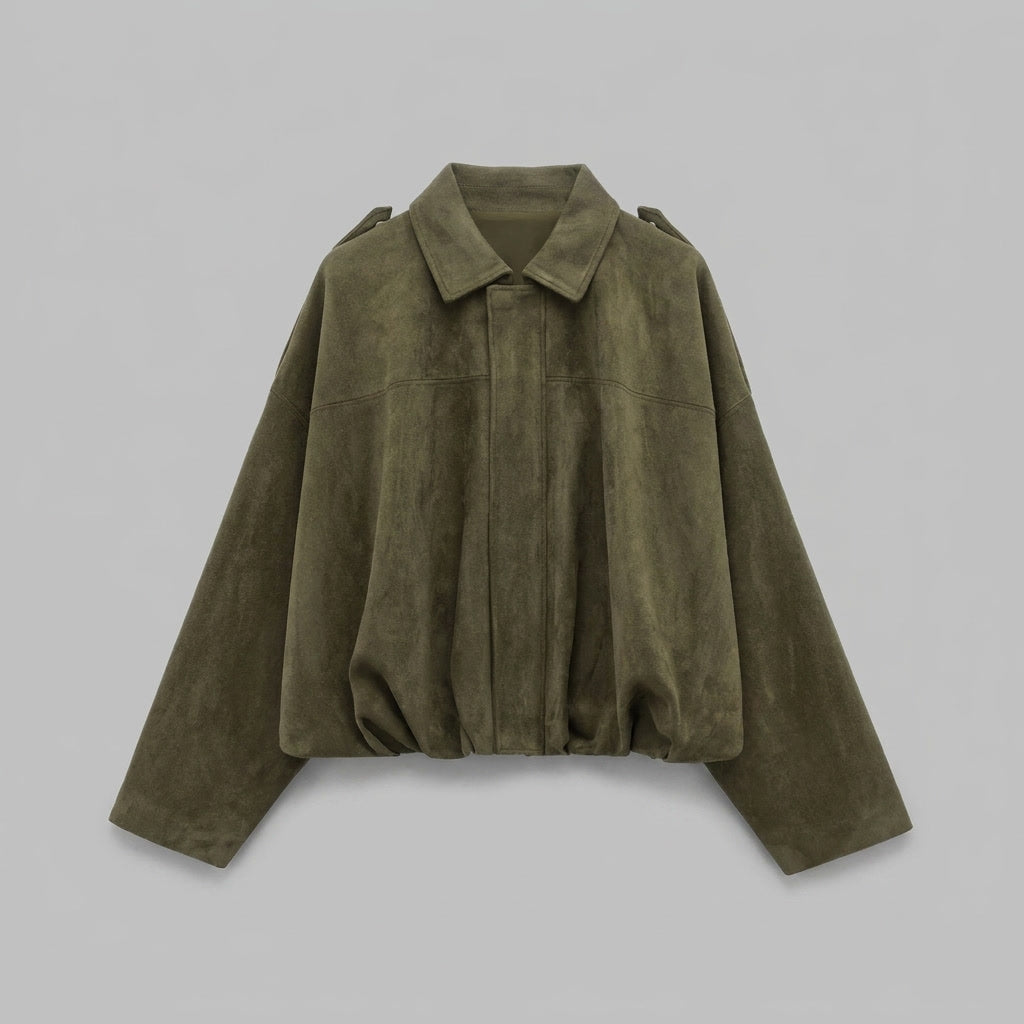 Renna Suede Bomber Jacket