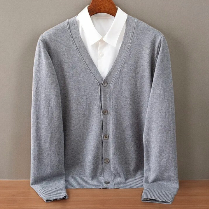 Men's Cashmere Cardigan | Soft Button Front Knit