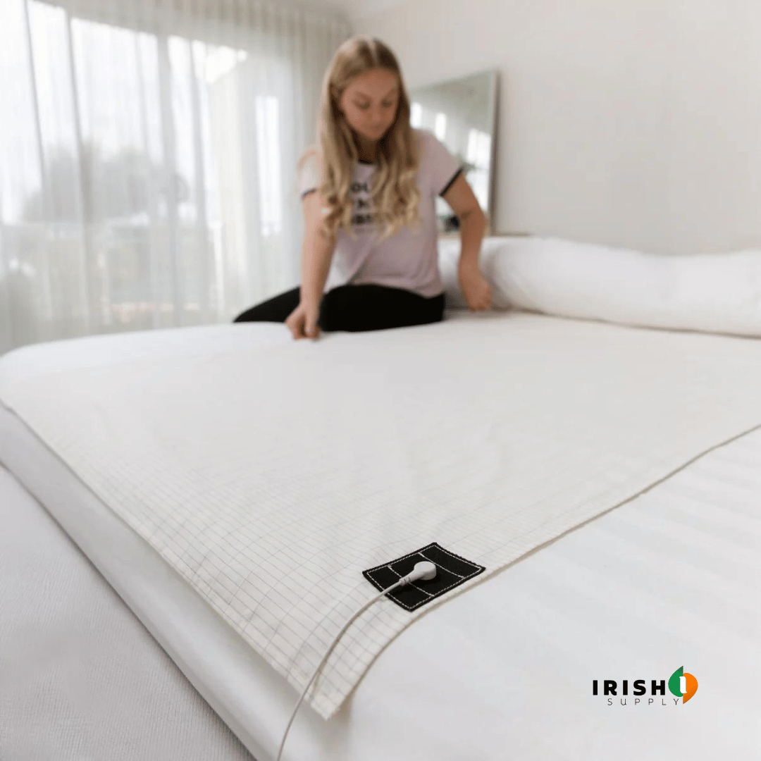 Grounding Bed Sheet with Conductive Silver Thread and Earthing Connection