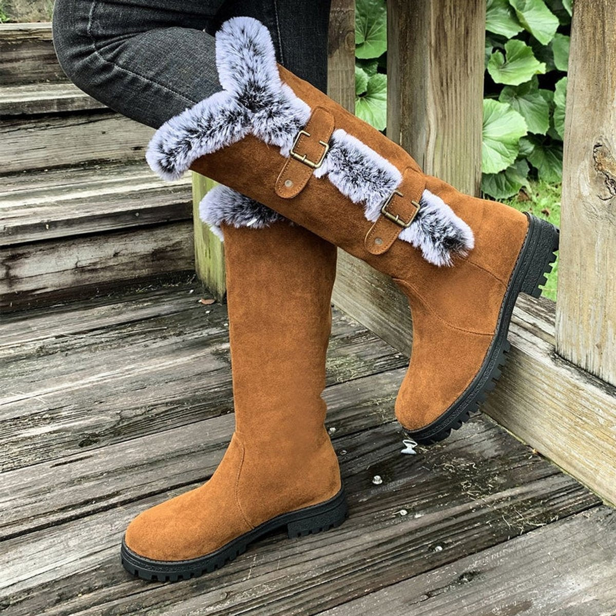 Delaney | Women's Tall Winter Boots Flat Fleece Lined