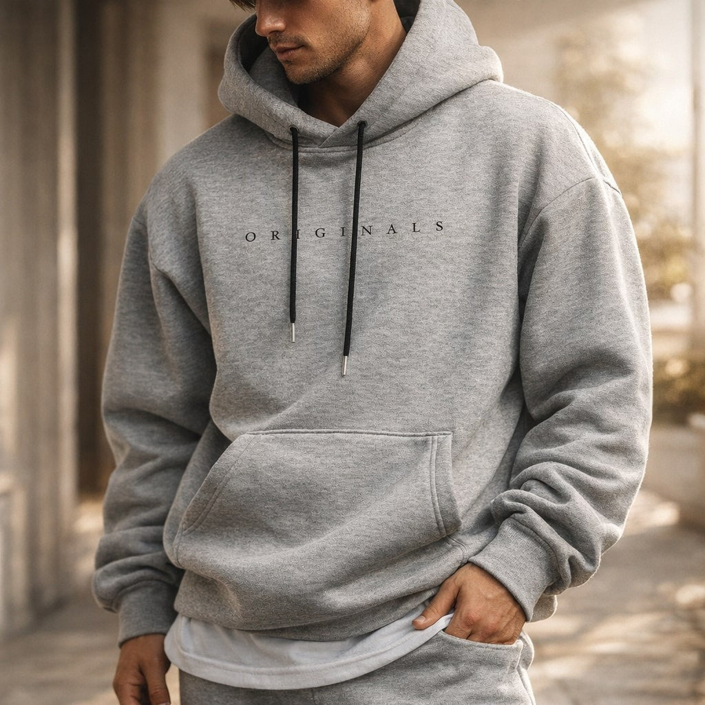 Felix | Men's Oversized Pullover Hoodie Sweatshirt Kangaroo Pocket