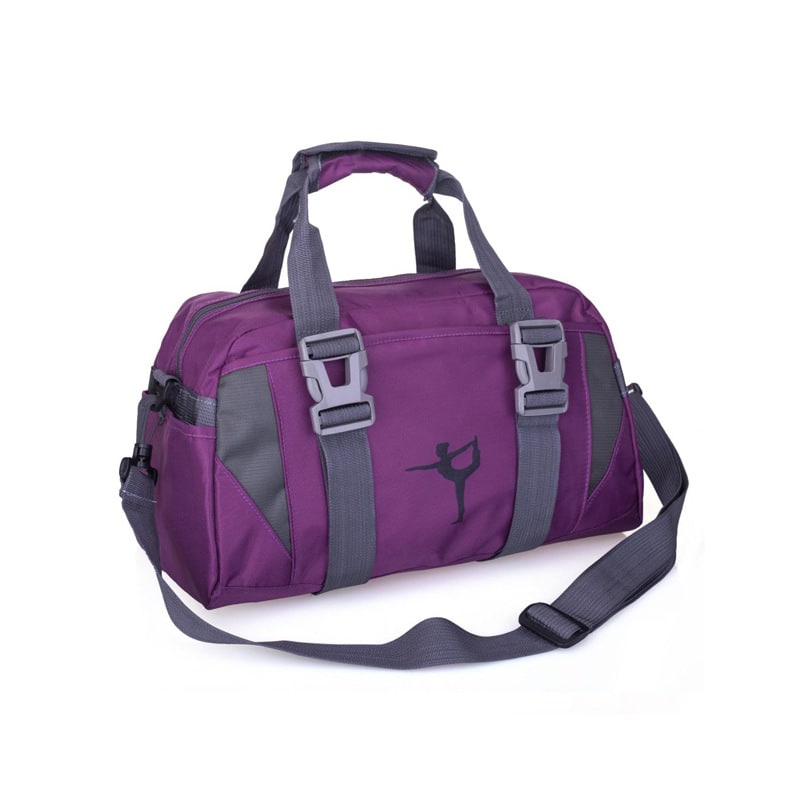 Gym Bag Duffel with Yoga Mat Straps Nylon with Adjustable Shoulder and Compression