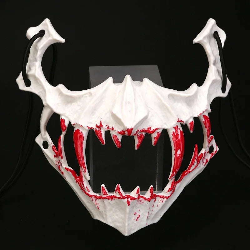 Half Face Mask | Sculpted Fang Details & Breathable Fit