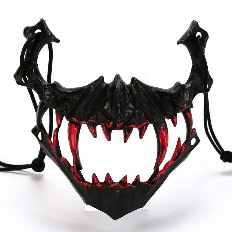 Half Face Mask | Sculpted Fang Details & Breathable Fit