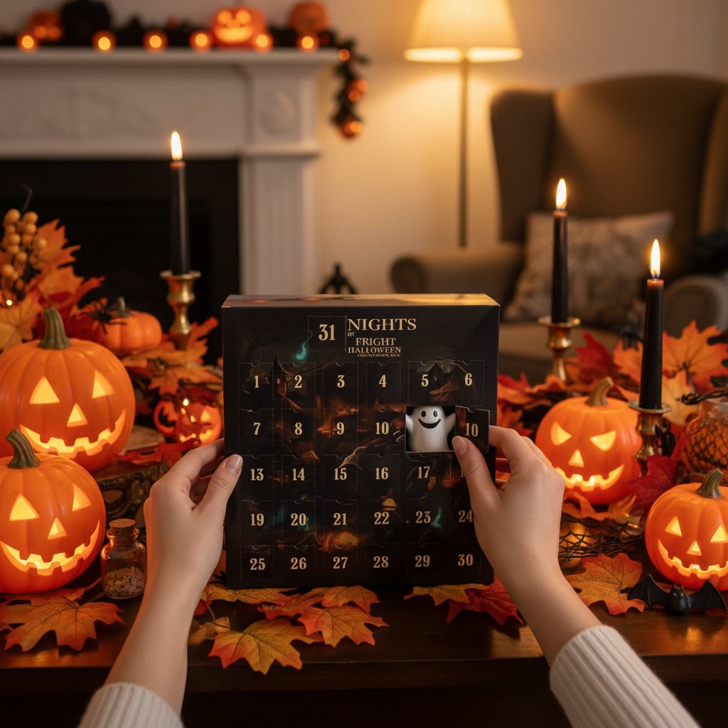 Halloween Advent Calendar Countdown with Collectible Toy Figurines