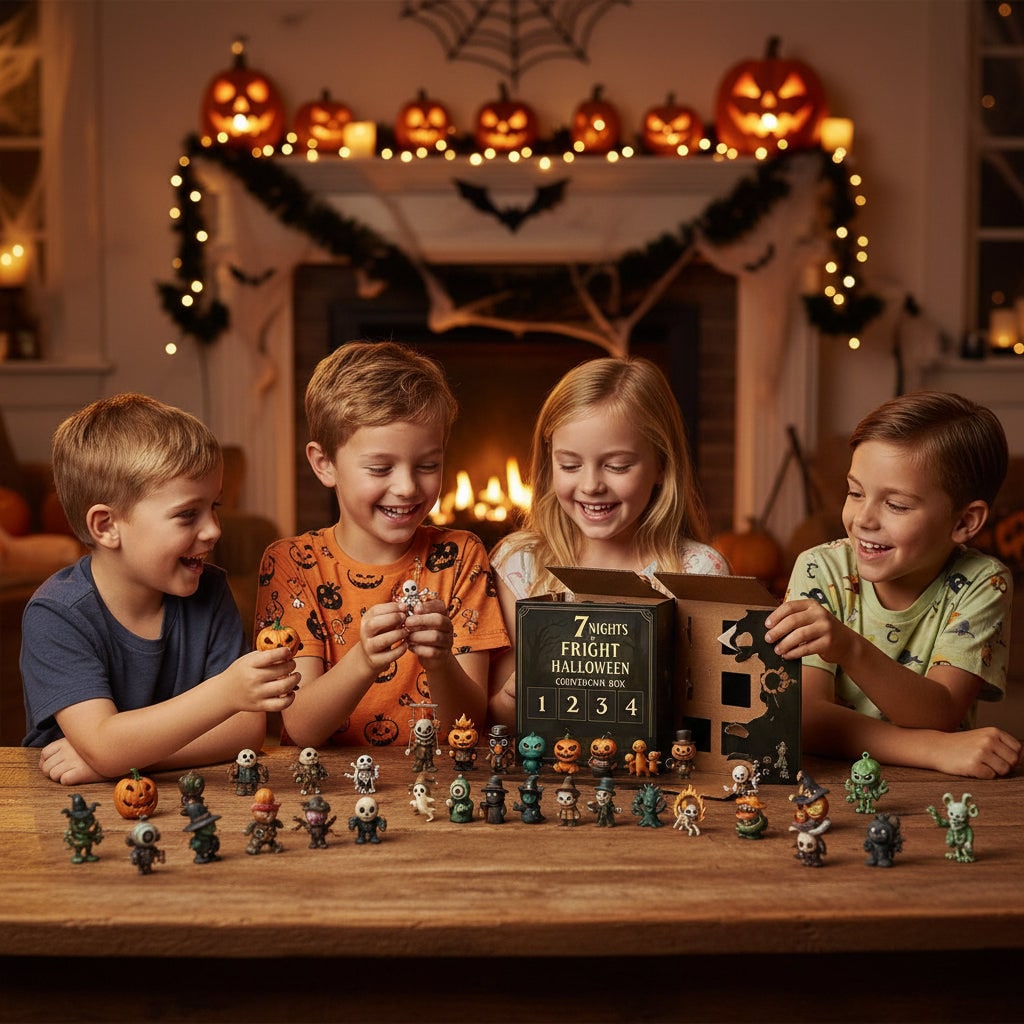 Halloween Advent Calendar Countdown with Collectible Toy Figurines