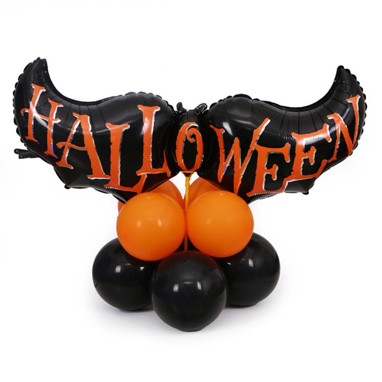Halloween Balloon Decorations Arch Kit with Foil and Latex Blow Up