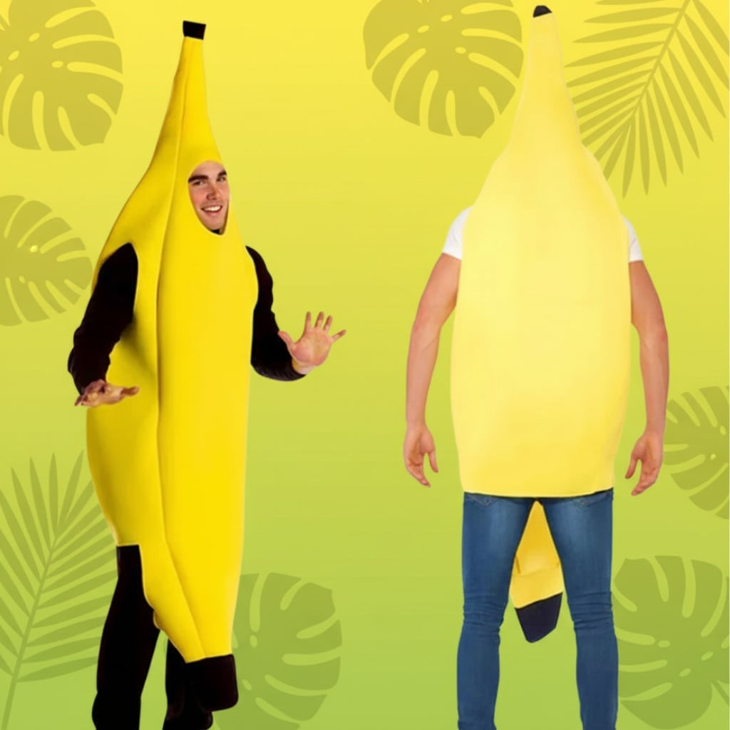 Halloween Banana Costume Slip-On Tunic for Party and Themed Events