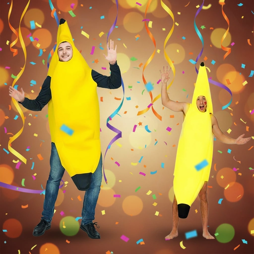 Halloween Banana Costume Slip-On Tunic for Party and Themed Events
