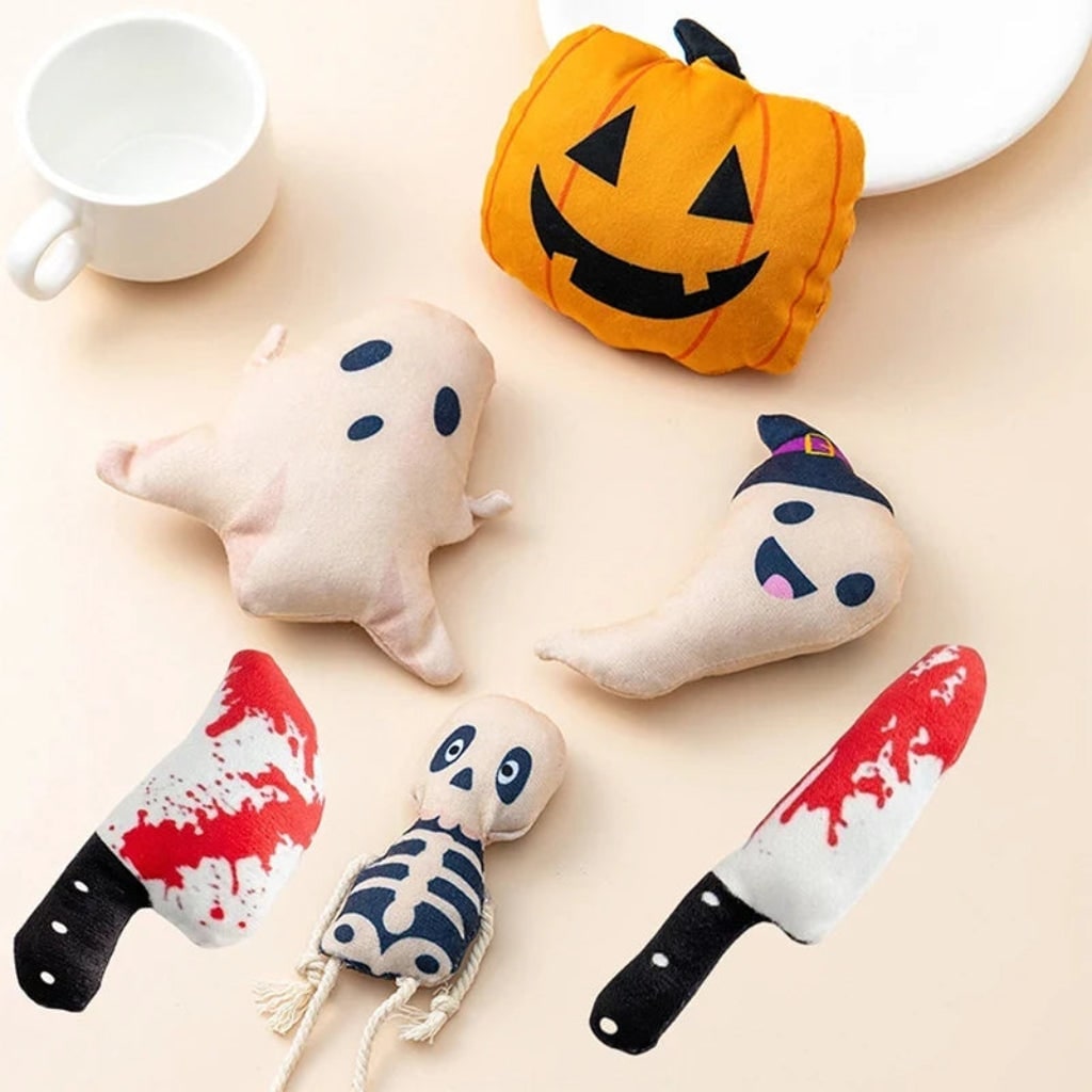 Halloween Cat Toys with Plush Interactive Play and Catnip Stuffed Design