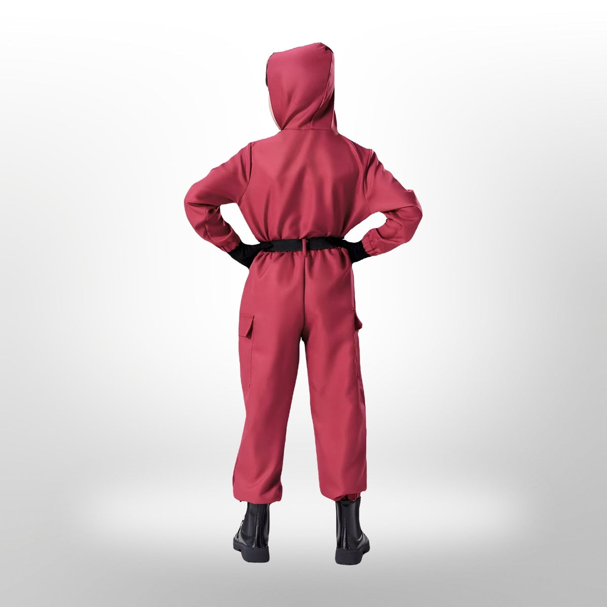 Halloween Cosplay Costume Police Officer Jumpsuit with Mask and Accessory Set