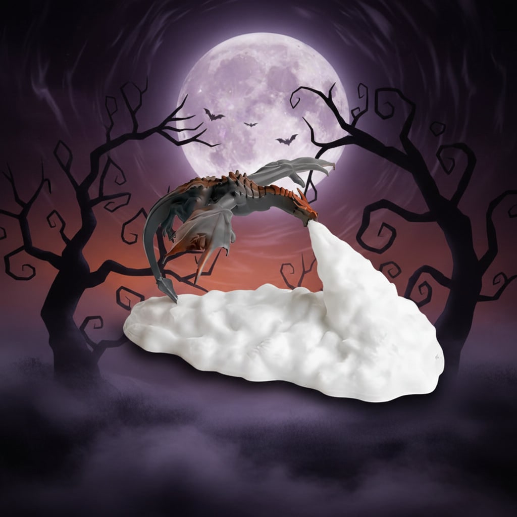 Halloween Dragon Night Light with LED Rechargeable USB Charging for Room Decoration