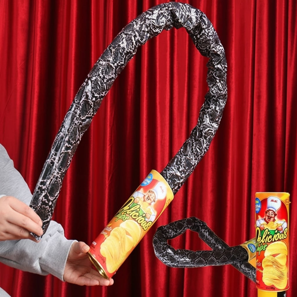 Halloween Fake Prank Snake in Can Gag Toy with Spring-Loaded Pop-Out Action