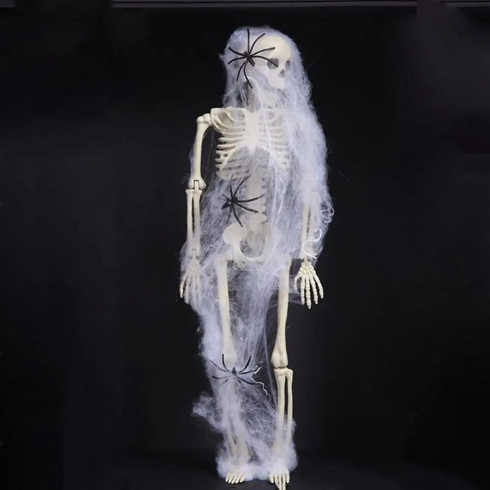 Halloween Giant Poseable Skeleton Decoration for Outdoor Party and Haunted House Display