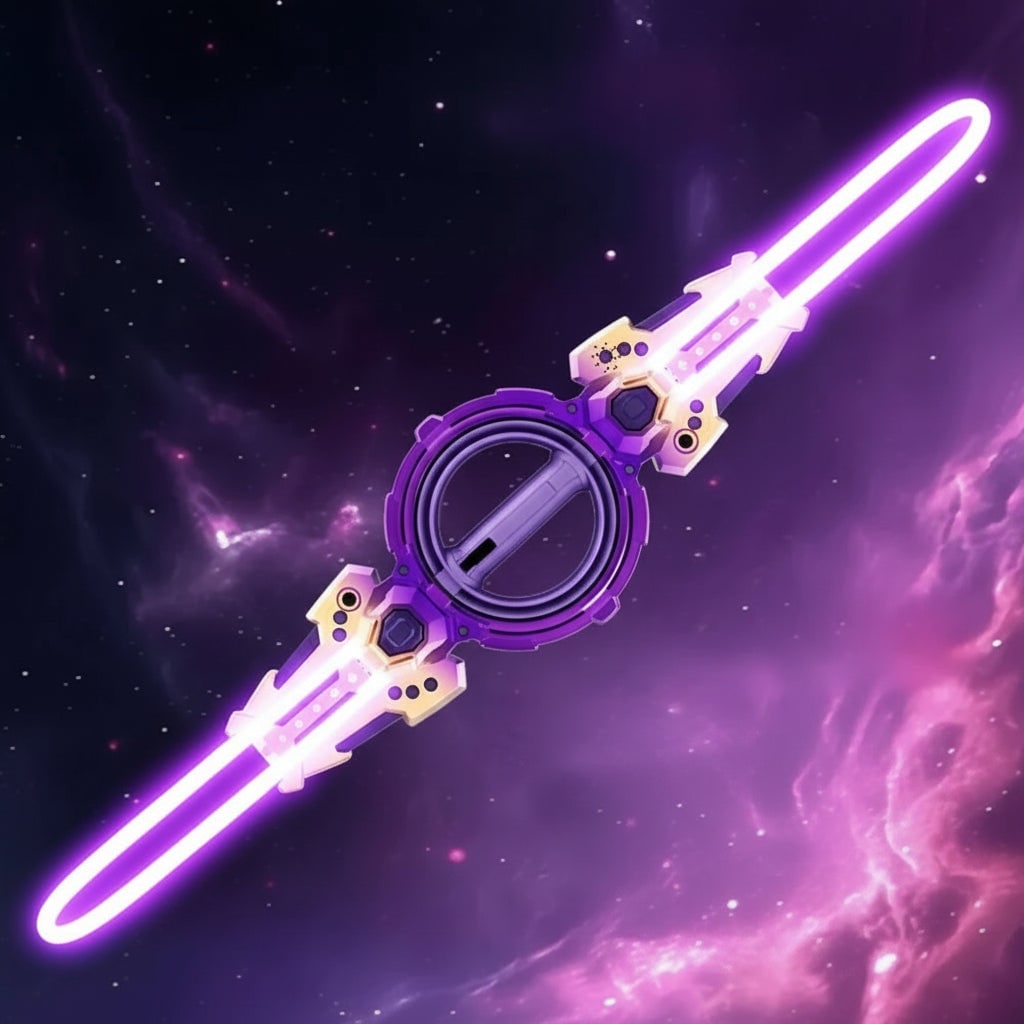 Halloween Light Up Toy Sword with Spinning Handle and LED Sabers