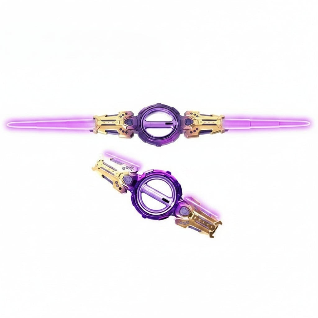 Halloween Light Up Toy Sword with Spinning Handle and LED Sabers
