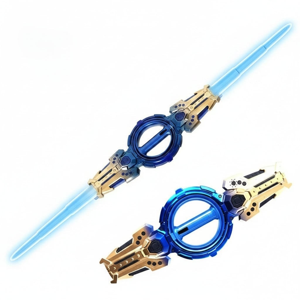 Halloween Light Up Toy Sword with Spinning Handle and LED Sabers