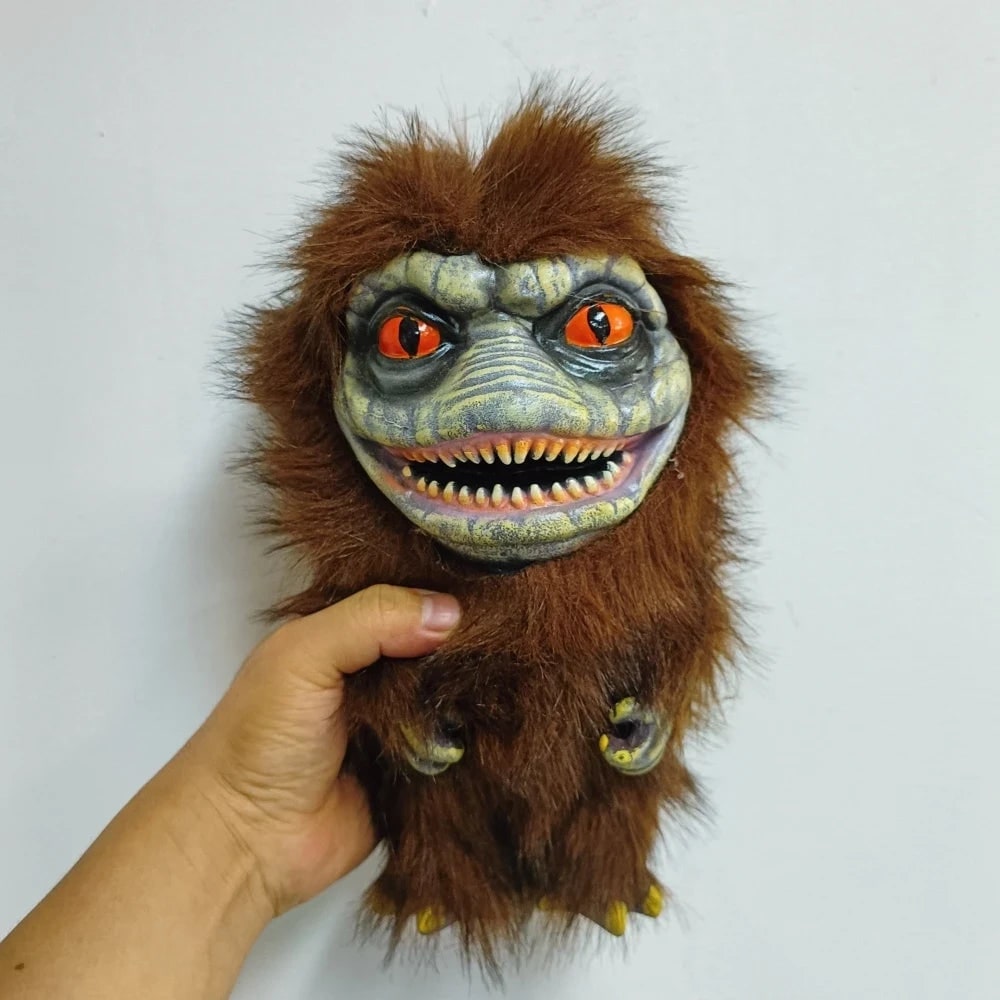 Halloween Plush Toy Weighted Stuffed Creepy with Molded Face and Claws Highland Cow