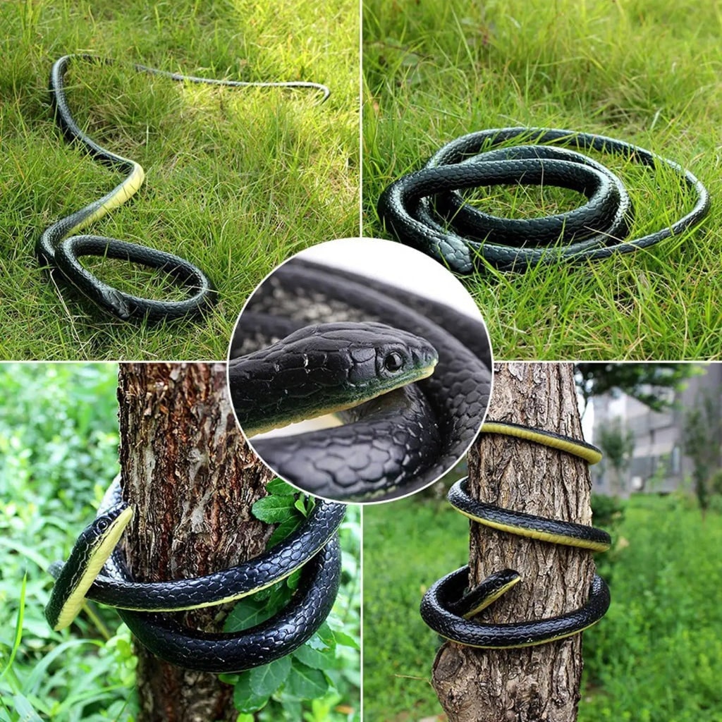 Halloween Realistic Rubber Snake Toy Water Prop for Spooky Decoration