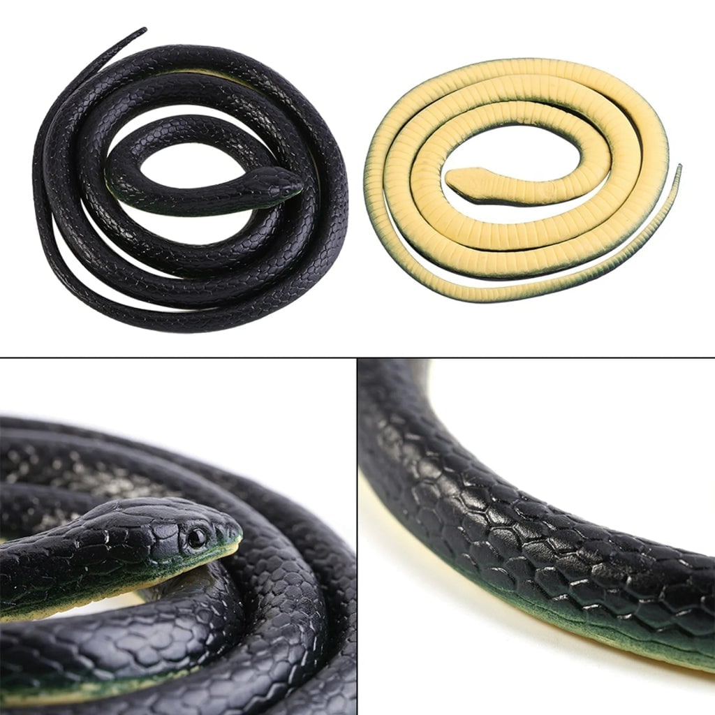 Halloween Realistic Rubber Snake Toy Water Prop for Spooky Decoration
