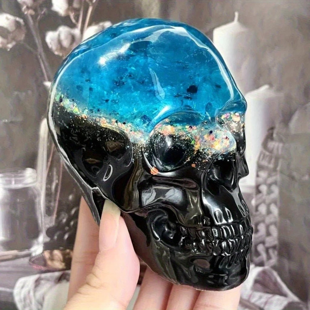 Halloween Silicone Molds for Resin and Candle Making Skull Casting Kit with 3 Sizes