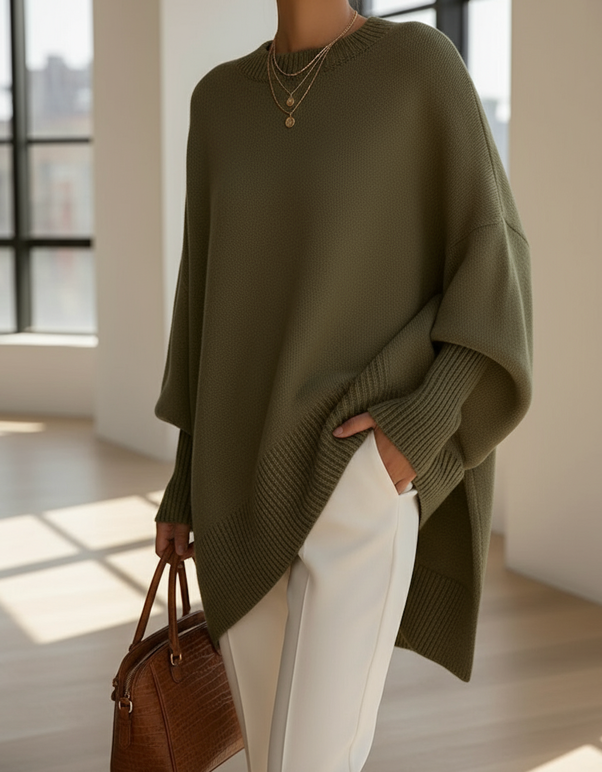 Celia | Oversized Batwing Sweater