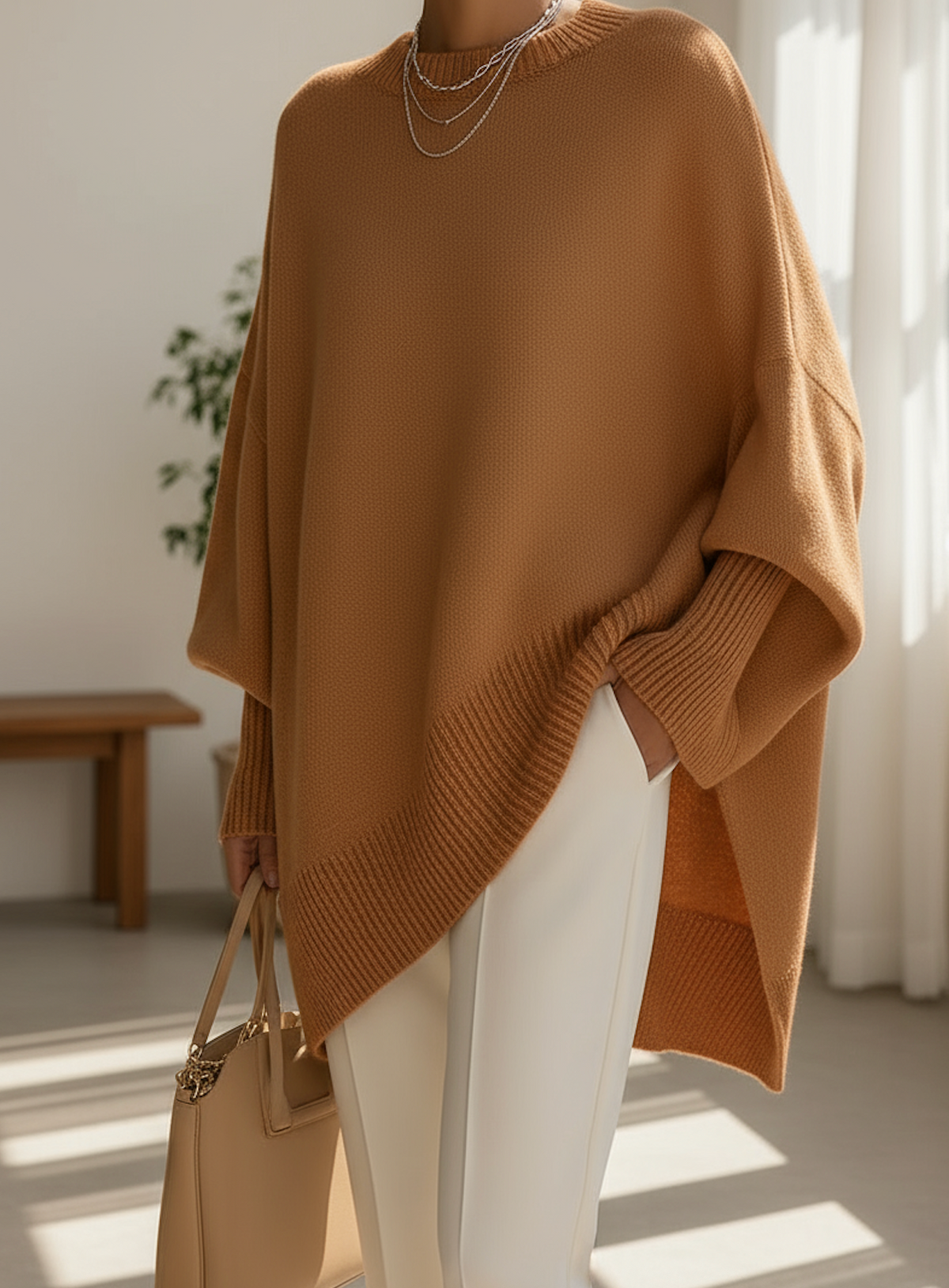 Celia | Oversized Batwing Sweater
