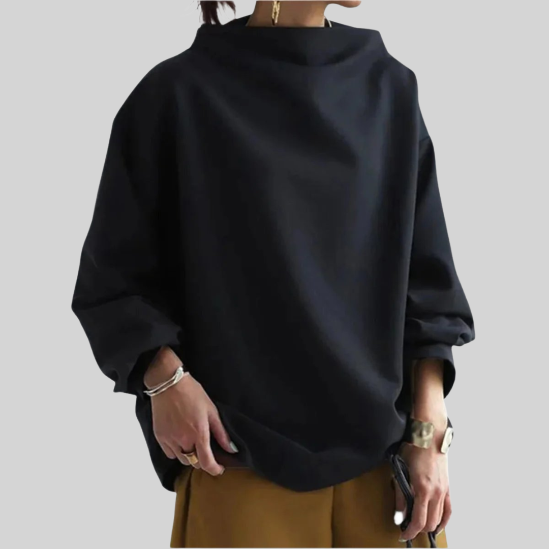 Isabel | Oversized Mock Neck Sweater