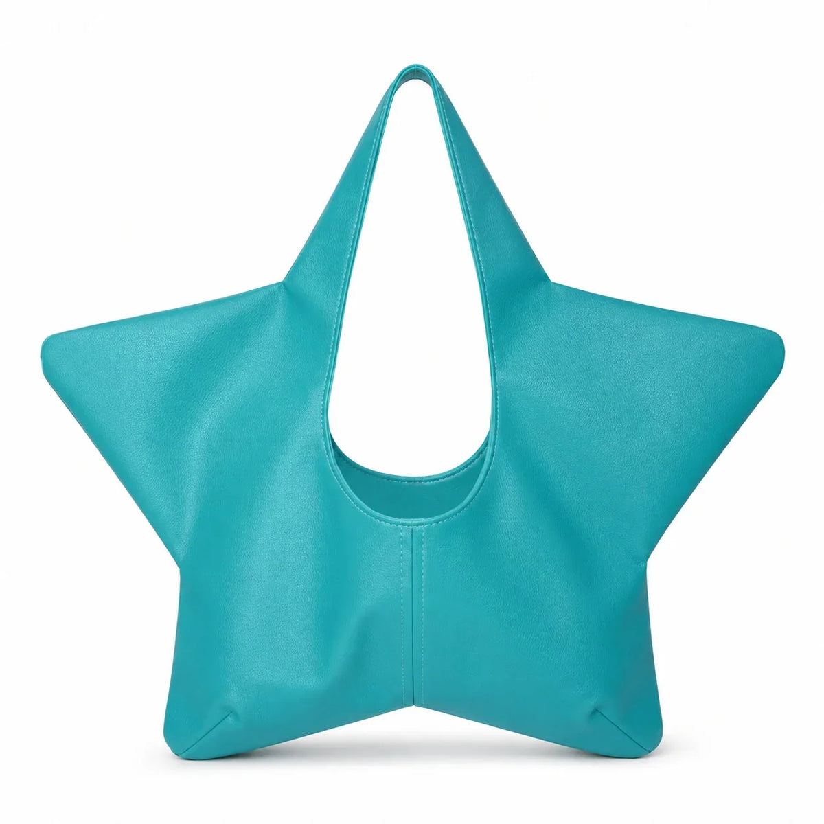Handbag | Star-Shaped Faux Leather & Spacious Interior