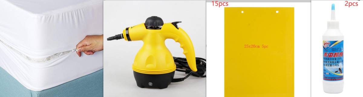 Handheld Portable Rug Steam Cleaner with Pressurized Nozzle and Multi-Surface Attachments