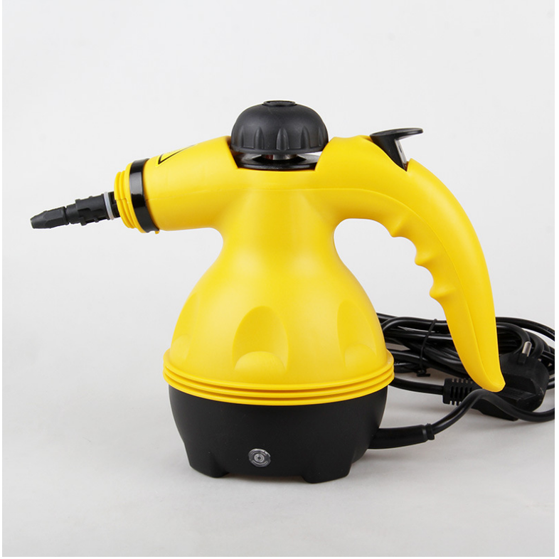 Handheld Portable Rug Steam Cleaner with Pressurized Nozzle and Multi-Surface Attachments