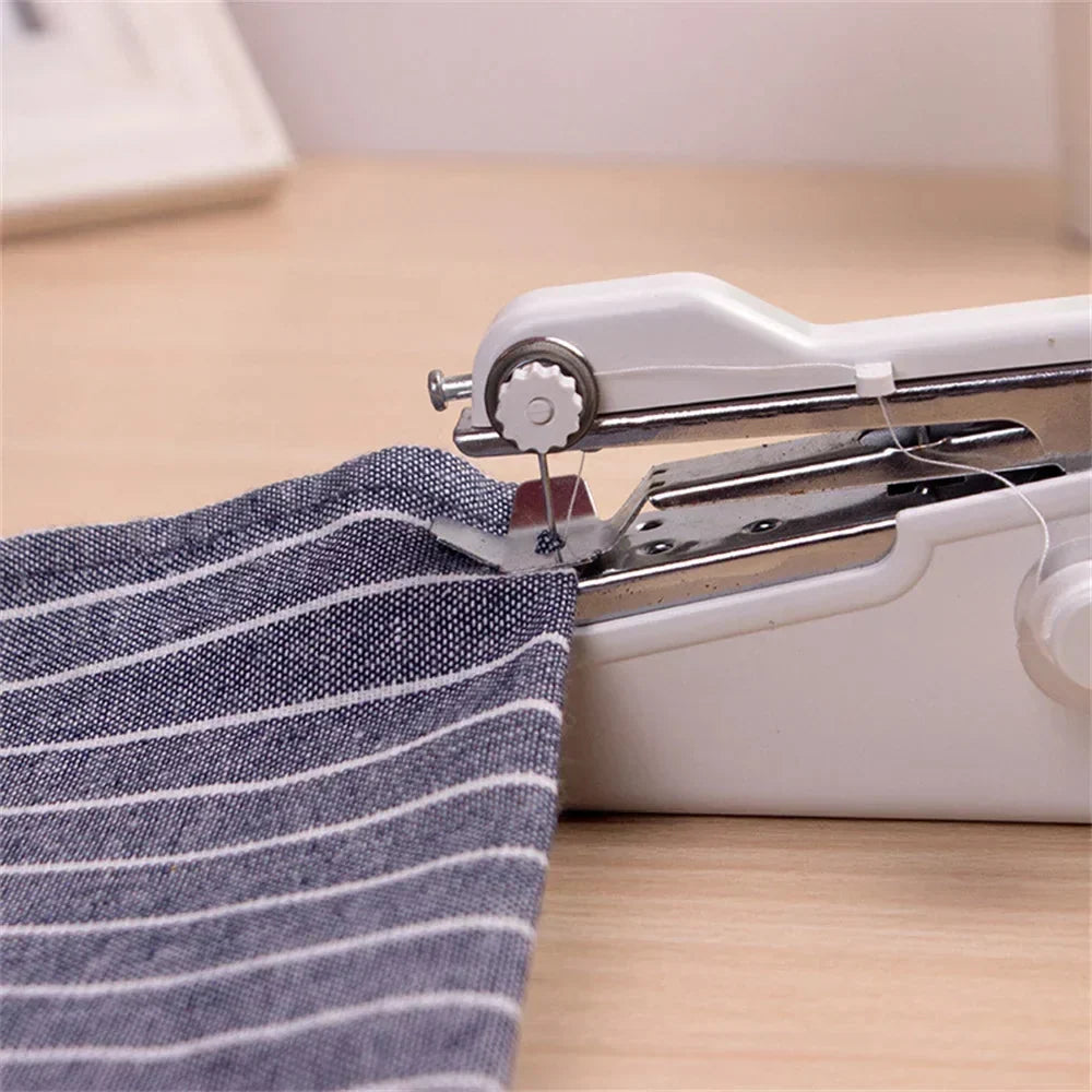 Handheld Sewing Machine | One-Hand Operation & Needle Threader | Travel Size
