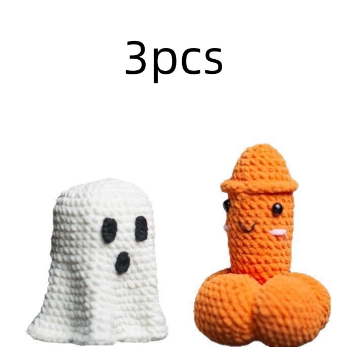 Handmade Crocheted Novelty Gag Gift with Safety Eyes and Stitched Details