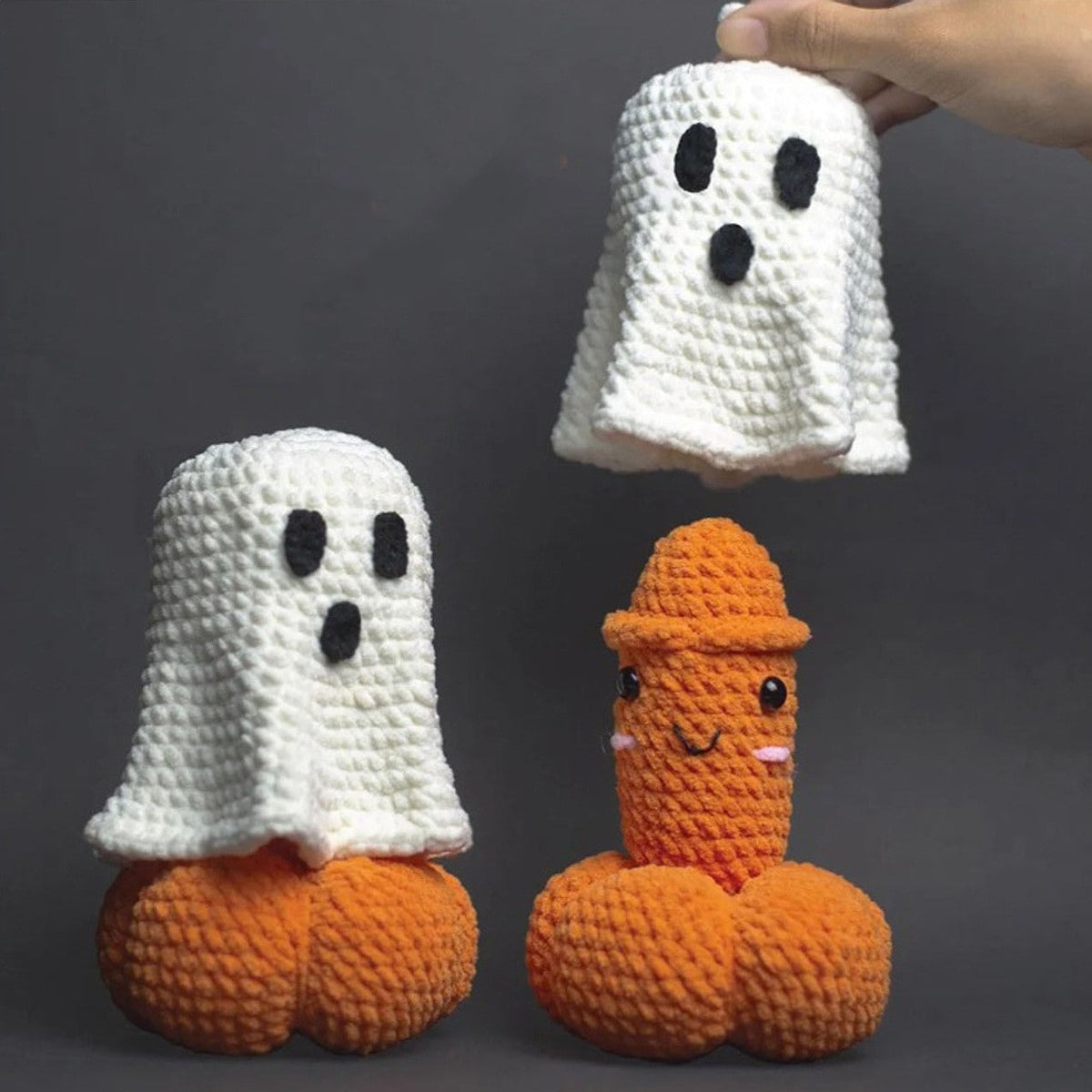 Handmade Crocheted Novelty Gag Gift with Safety Eyes and Stitched Details