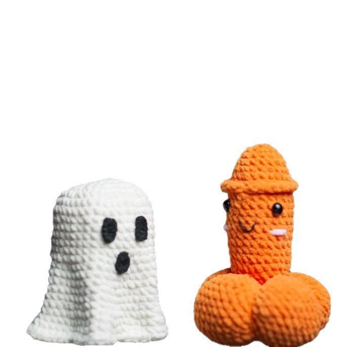 Handmade Crocheted Novelty Gag Gift with Safety Eyes and Stitched Details