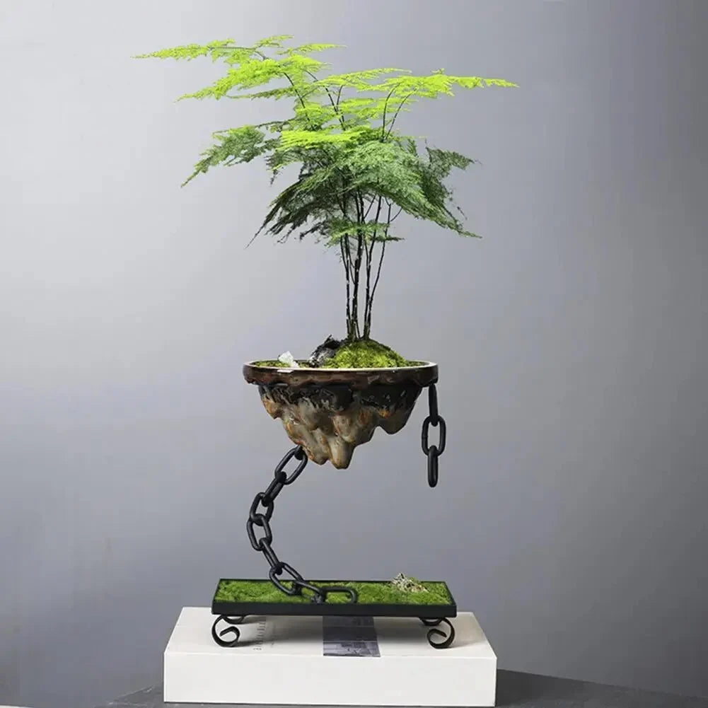 Hanging Planter | Chain Suspension & Drainage