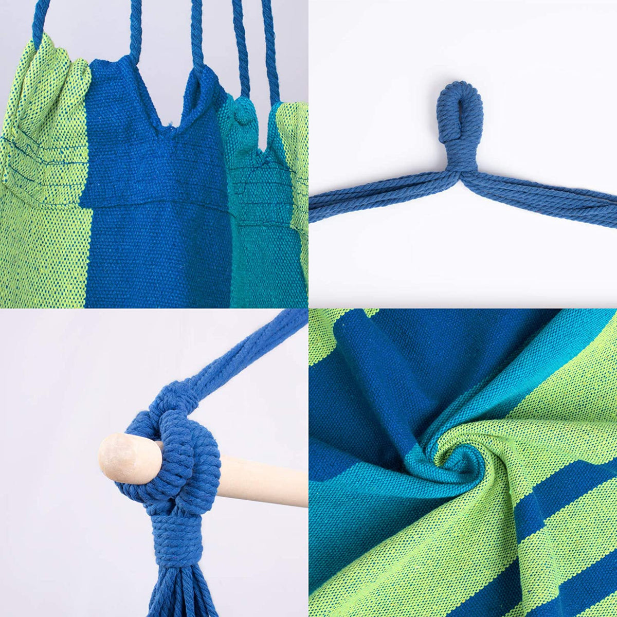 Hanging Rope Swing Chair | Premium Cotton & Macramé | 150 kg Capacity