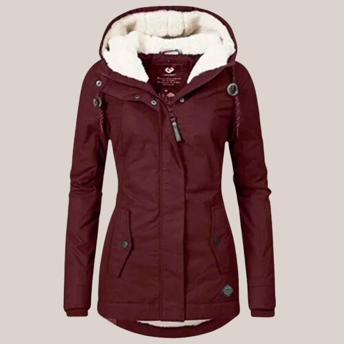 Harper - Women's Zip-Front Puffer Jacket with Sherpa-Lined Hood
