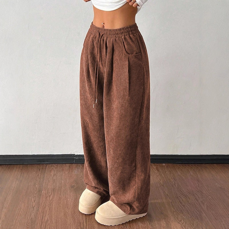 Georgina | High Waisted Relaxed Palazzo Wide-Leg Pants
