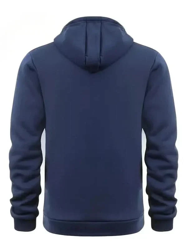 HALF ZIP HOODED SWEATSHIRT FOR MEN