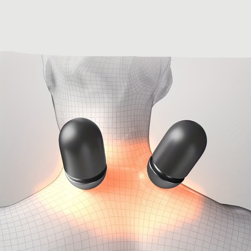 Heated Neck Pillow Stretcher and Roll with Massage Support and Cervical Traction Relief