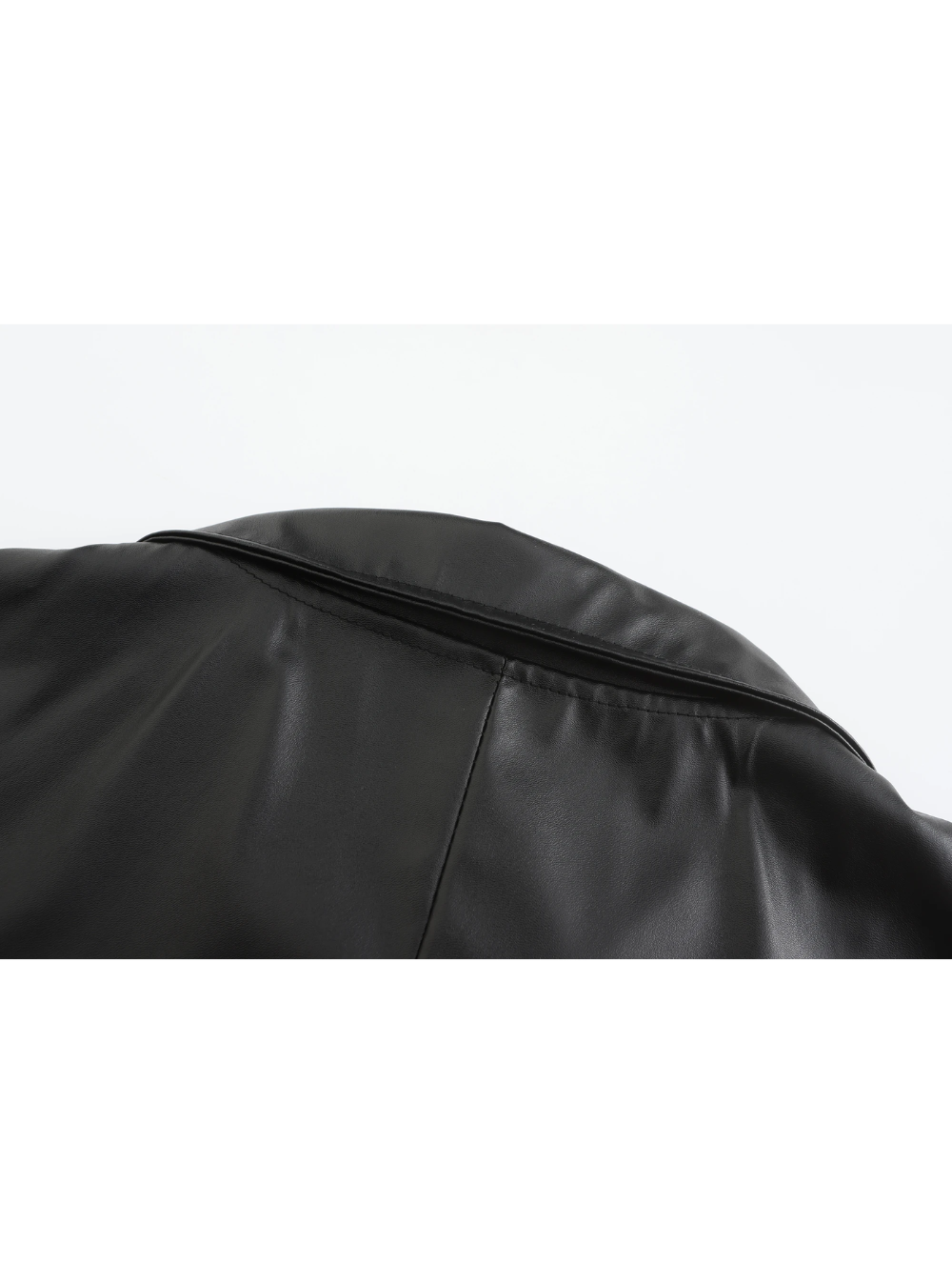 Ian | Men's Long Leather Trench Coat Lapel Collar