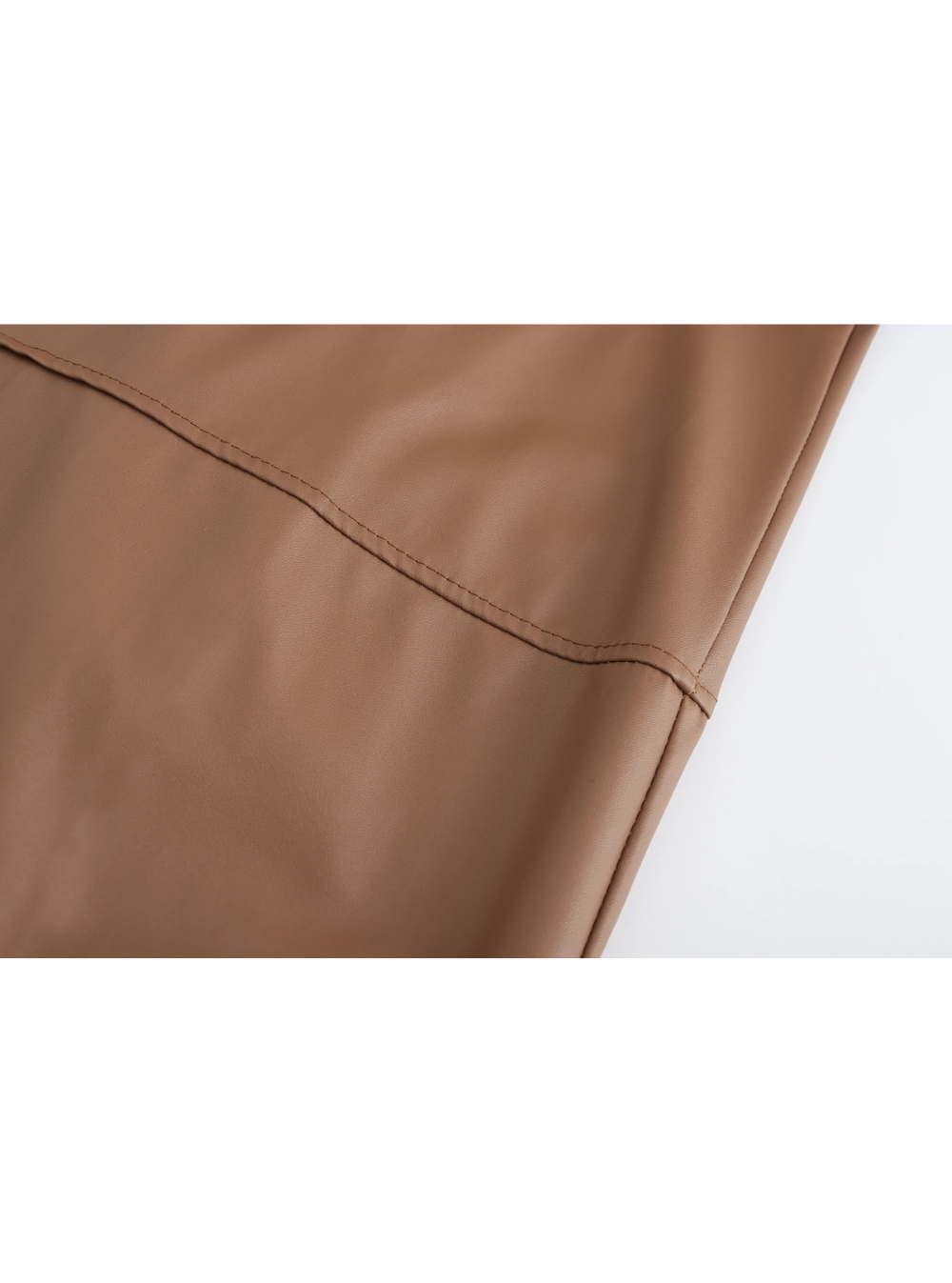 Ian | Men's Long Leather Trench Coat Lapel Collar